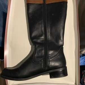 Black and Tan riding boots